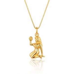 Ζώδιο ασημένιο κολιέ παρθένος - Online eshop stefana-gamou.gr