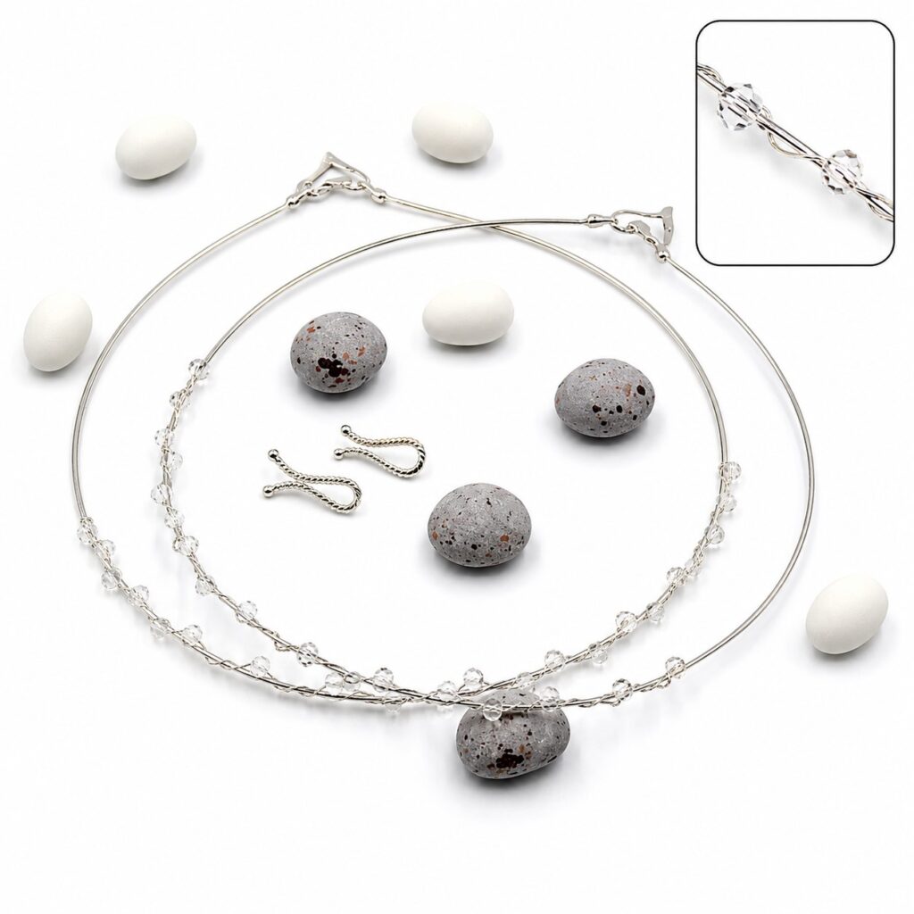 Στέφανα επάργυρα με ζιργκόν Swarovski