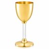 Ποτήρι Κρασιού σε Χρυσό με Plexiglass - Online stefana-gamou.gr