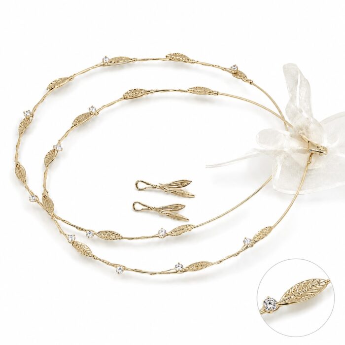 Στέφανα γάμου ελιά επίχρυσα - Online eshop stefana-gamou.gr