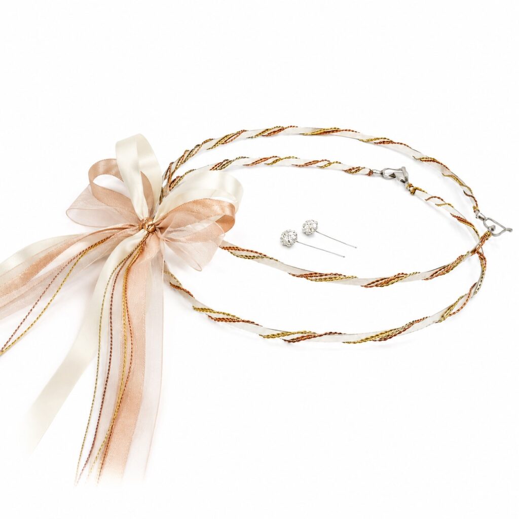 Στέφανα γάμου δίχρωμα με καρδιά - Online eshop stefana-gamou.gr