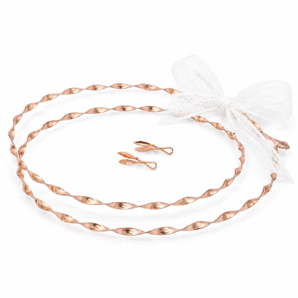 Στέφανα ροζ χρυσό - Online eshop Stefana-Gamou.gr