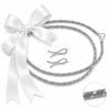 Επάργυρα στέφανα γάμου σε σχέδιο δαντέλα - eshop stefana-gamou.gr