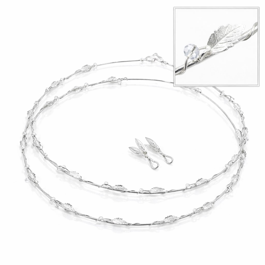 Στέφανα φύλλα ελιάς ασημί - Online eshop stefana-gamou.gr