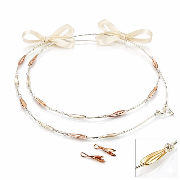 Στέφανα φύλλα ελιάς δίχρωμα - Online eshop stefana-gamou.gr