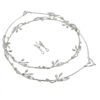 Στέφανα με ελιά με πράσινα και λευκά ζιργκόν Swarovski