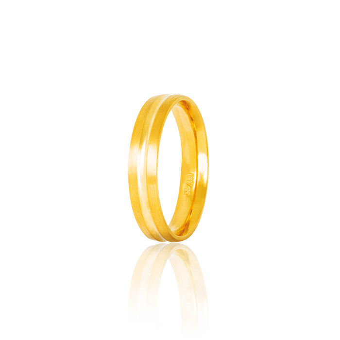 Βέρες γάμου χειροποίητες σε κίτρινο χρυσό - Online stefana-gamou.gr