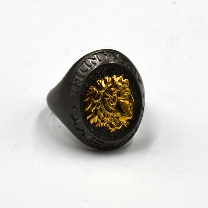 Ανδρικό δαχτυλίδι με κεφαλή Αλέξανδρος - stefana-gamou.gr