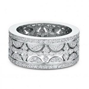 Δαχτυλίδι λευκόχρυσο με μπριγιάν