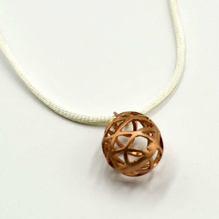Ασημένιο αυγό ροζ χρυσο - Online eshop stefana-gamou.gr