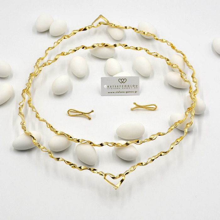 Στέφανα γάμου επίχρυσα - Shop online www.stefana-gamou.gr