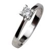 Μονόπετρο λόγου δαχτυλίδι Κ18 καράτια λευκόχρυσο με διαμάντι.