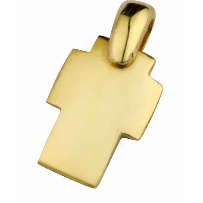 Βαπτιστικός σταυρός σε χρυσό για αγόρι - Online stefana-gamou.gr