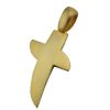 Βαπτιστικός σταυρός κίτρινος χρυσός σε νέο σχέδιο- stefana-gamou.gr