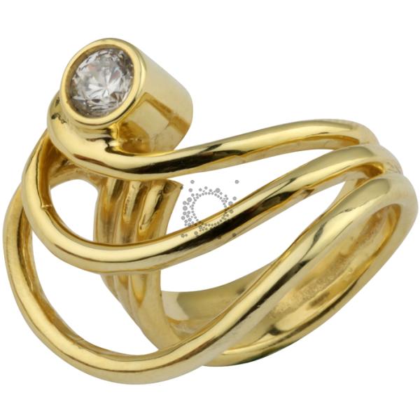 Μονόπετρο δαχτυλίδι ασημένιο με ζιργκόν swarovski - 2114224719
