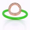 Δαχτυλίδι με σιλικόνη σε πράσινο χρώμα - Eshop stefana-gamou.gr