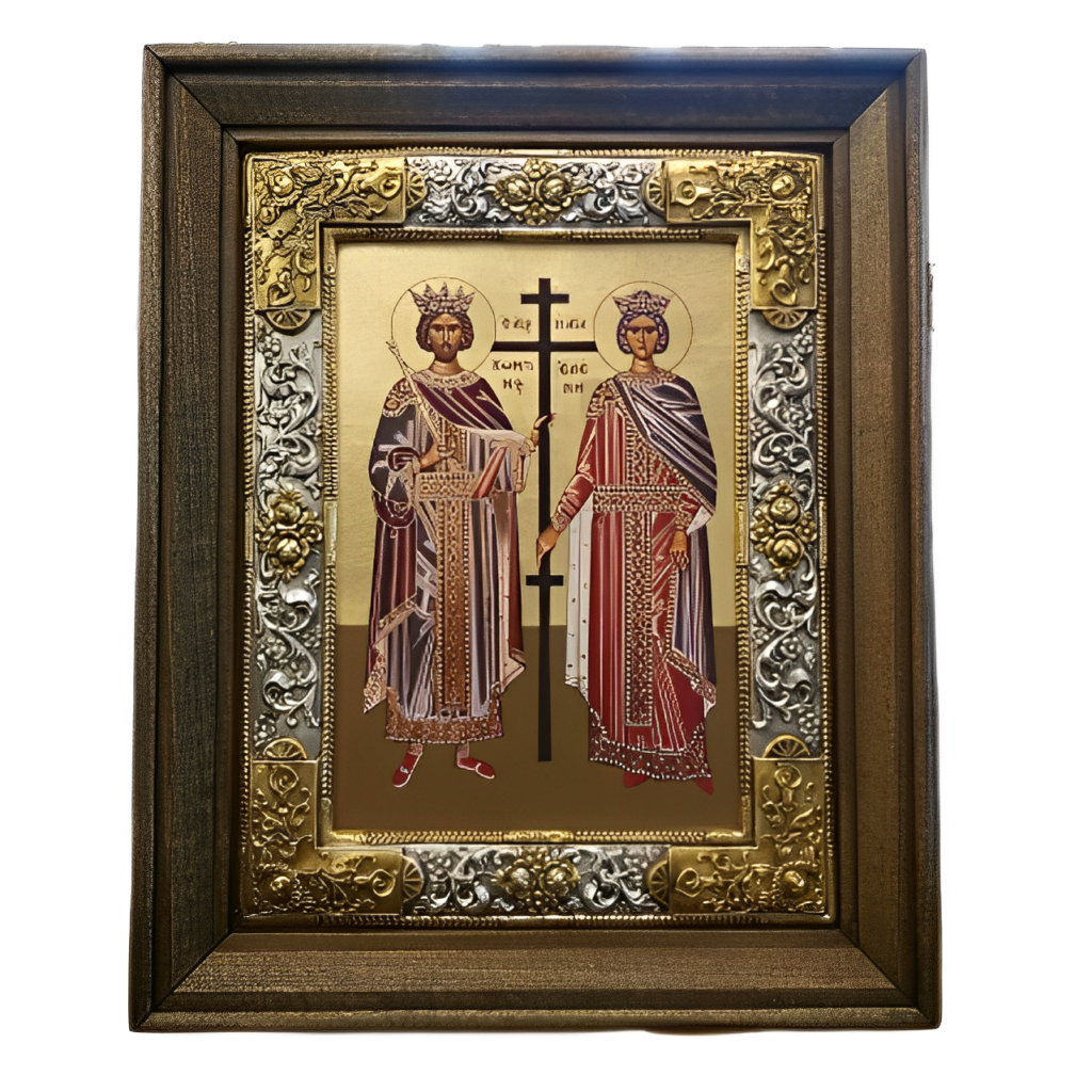 Εικόνα Άγιοι Κωνσταντίνος και Ελένη - Δείτε online Ketsetzoglou.gr