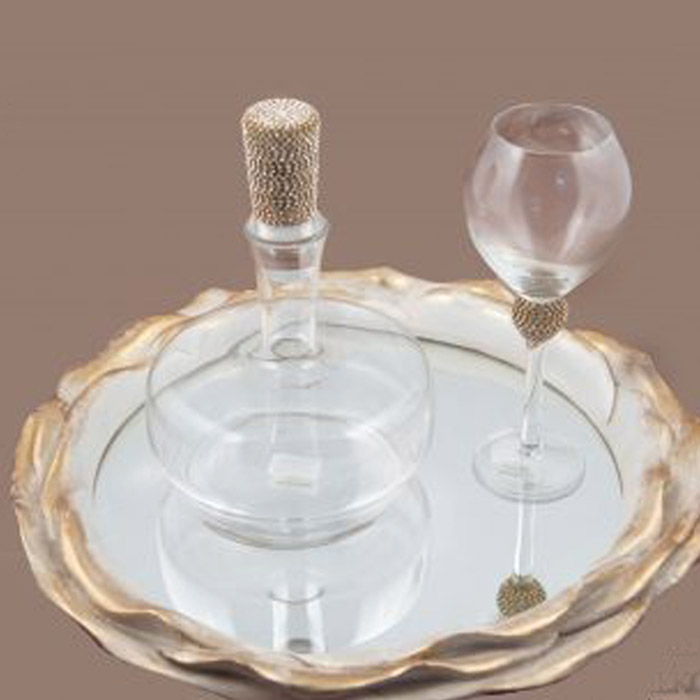 Καράφες και ποτήρια γάμου σε νέα σχέδια - Online stefana-gamou.gr
