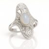 Vintage ασημένιο δαχτυλίδι σε ιδιαίτερη γραμμή - eshop stefana-gamou.gr