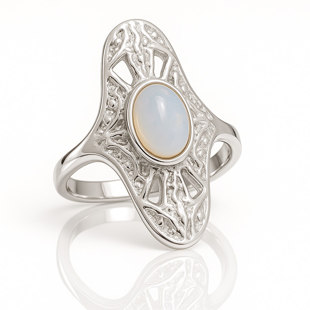 Vintage ασημένιο δαχτυλίδι σε ιδιαίτερη γραμμή - eshop stefana-gamou.gr
