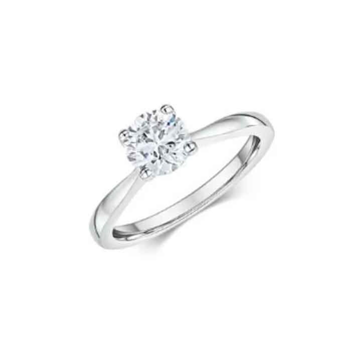 Μονόπετρο δαχτυλίδι με λαμπερό διαμάντι- Online stefana-gamou.gr