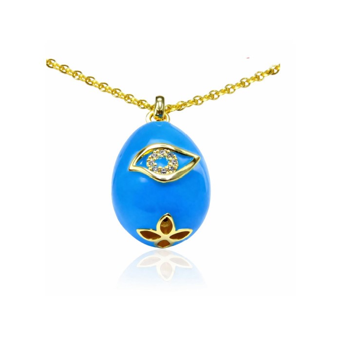 Μενταγιόν Επίχρυσο Αυγό Πασχαλινό - online shop ketsetzoglou.com