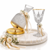 Σετ γάμου καράφα & ποτήρι- Online eshop stefana-gamou.gr