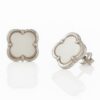 Ασημένια σκουλαρίκια με φίλντισι - Eshop stefana-gamou.gr