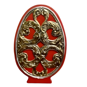 Πασχαλινό αβγό μενταγιόν κοράλλι - Online stefana-gamou.gr